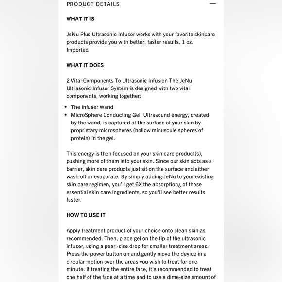 JeNu Plus Ultrasonic Infusion by Trophy Skin - Picture 3 of 3